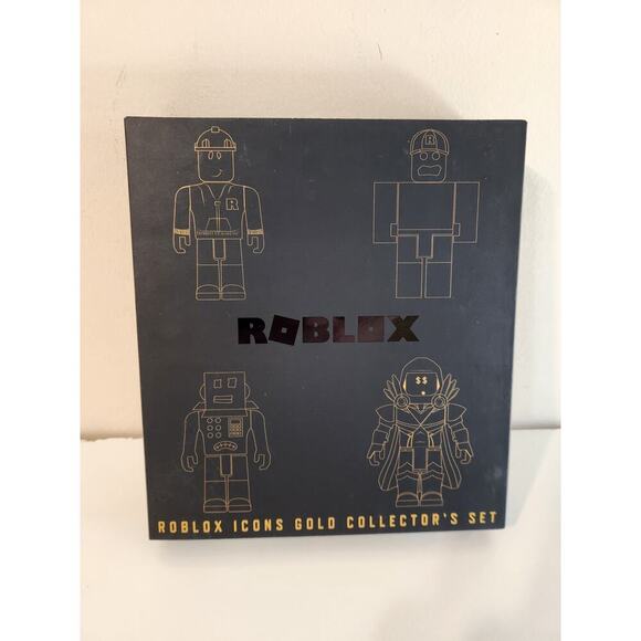15th Anniversary Roblox Icons Gold Collector's Set Action Figure 4-Pack NEW - Picture 1 of 3